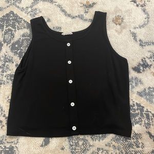 black shein tank, size 11-12Y girls
